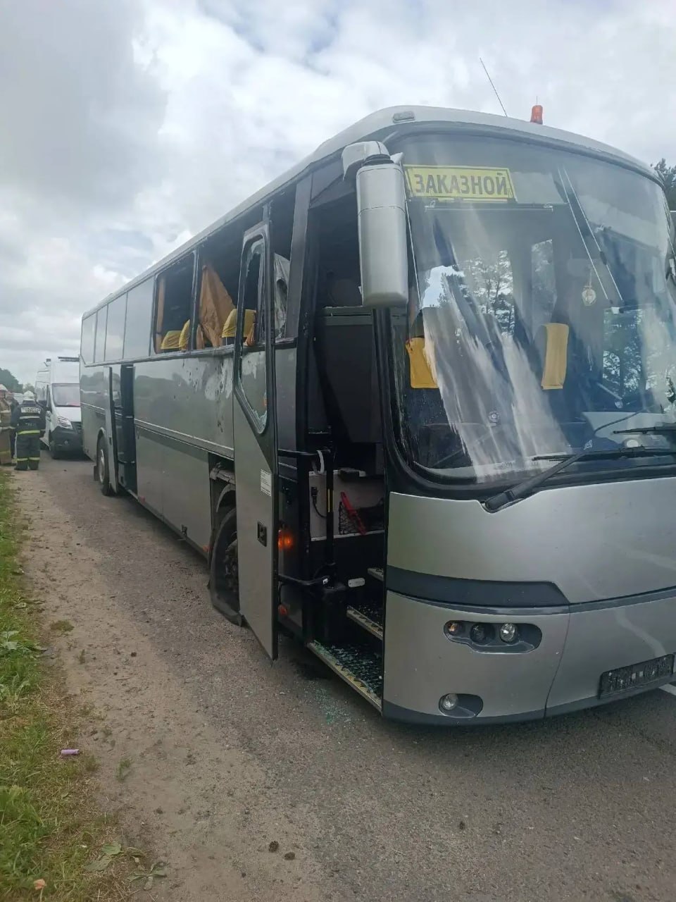 автобус с детьми из Гомеля, которые ехали в Геленджик и подверглись атаке БПЛА ВСУ